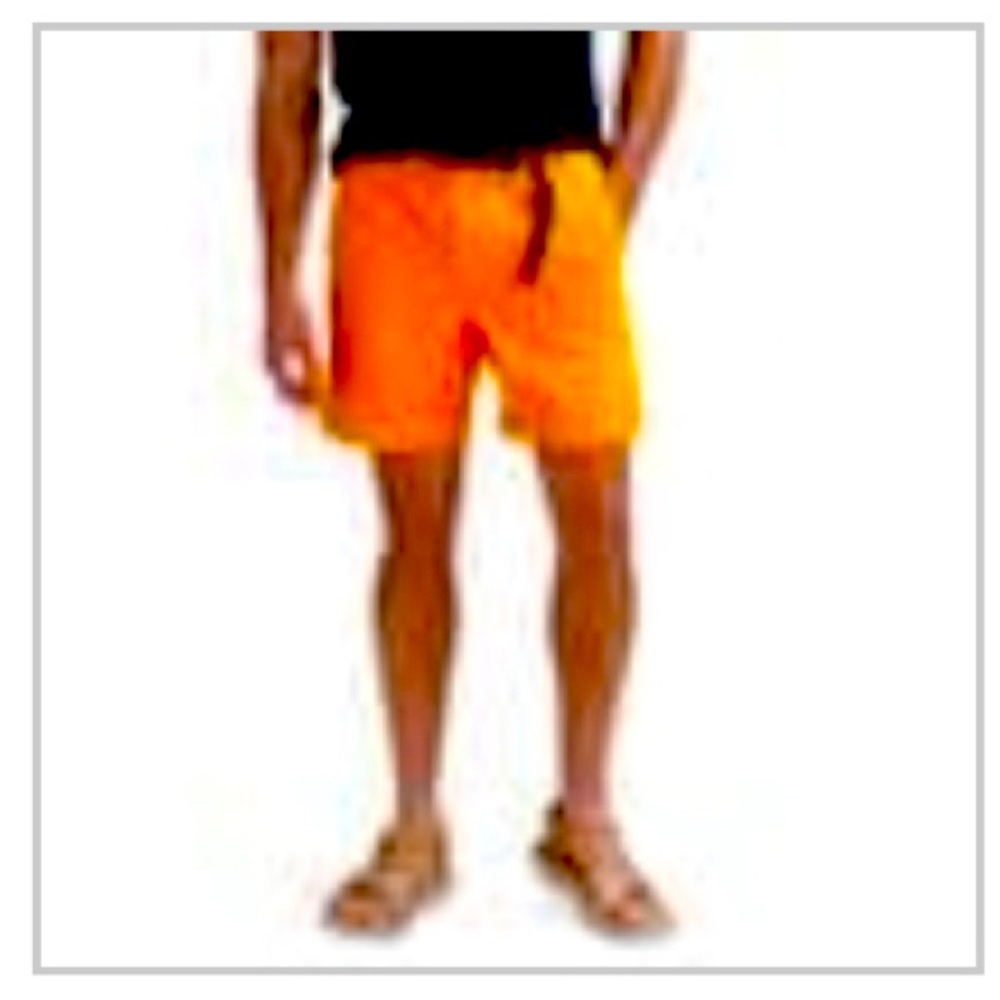 STOIC Venture belted short in orange, sz XXL